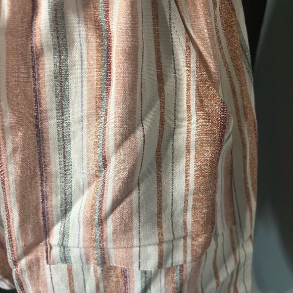 Lily Rose Woman's Tan Striped V Neckline Romper Outfit- Size S - Picture 8 of 12